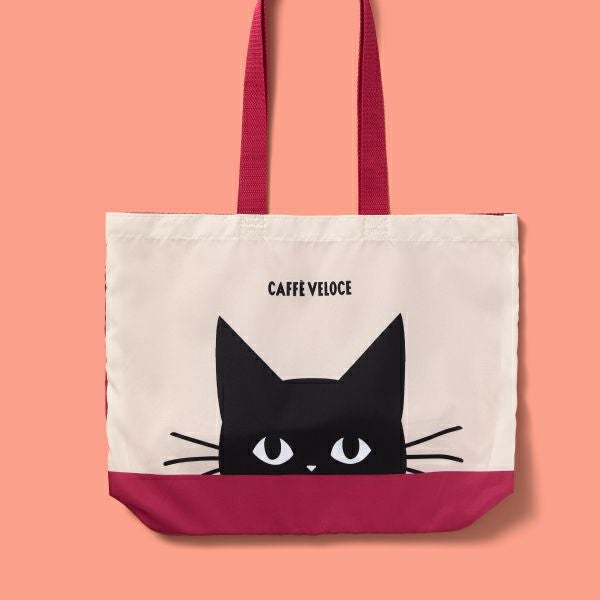 カフェ・ベローチェ　黒ねこエコバッグ